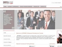 Tablet Screenshot of infonex.com